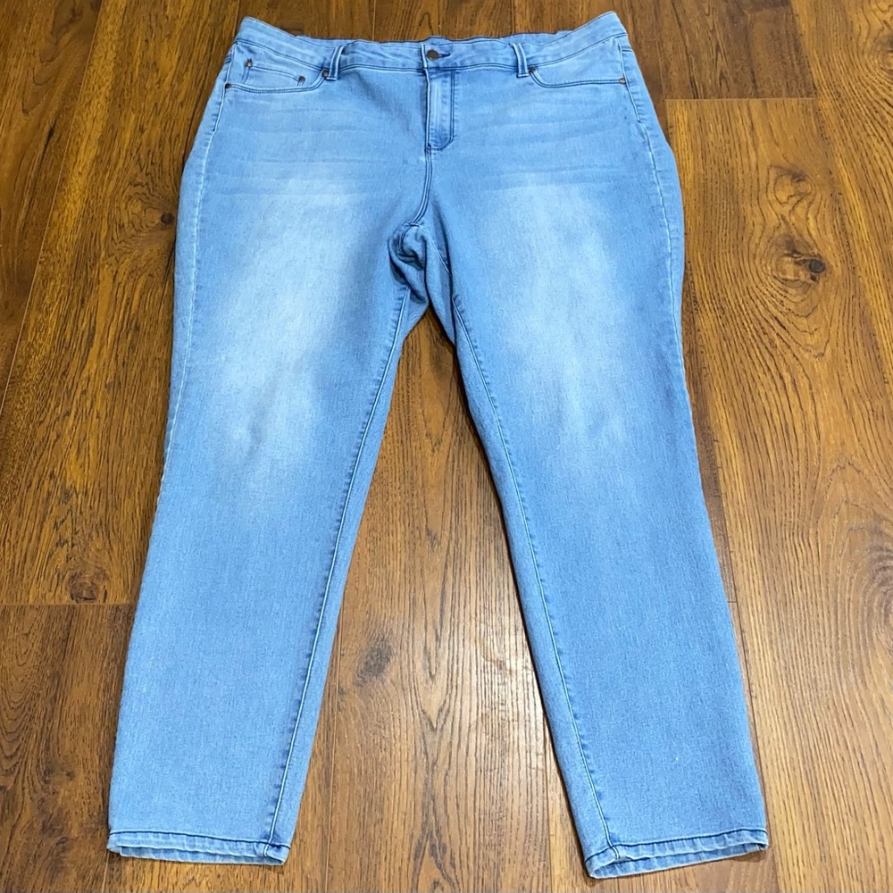 Workshop Republic Clothing Women’s Medium Wash High Rise Skinny Jeans 22W